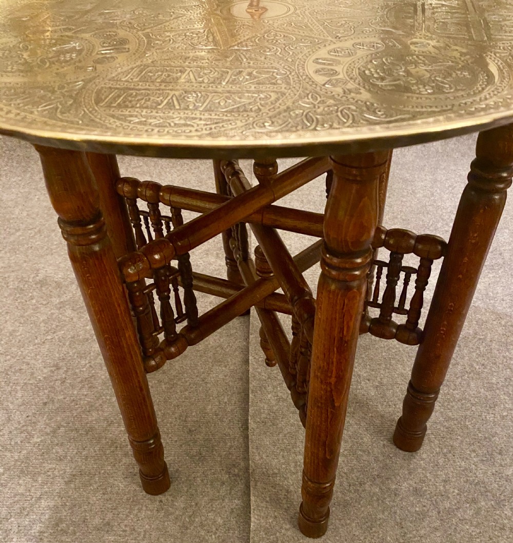 Indian Benares Brass Coffee Table View II