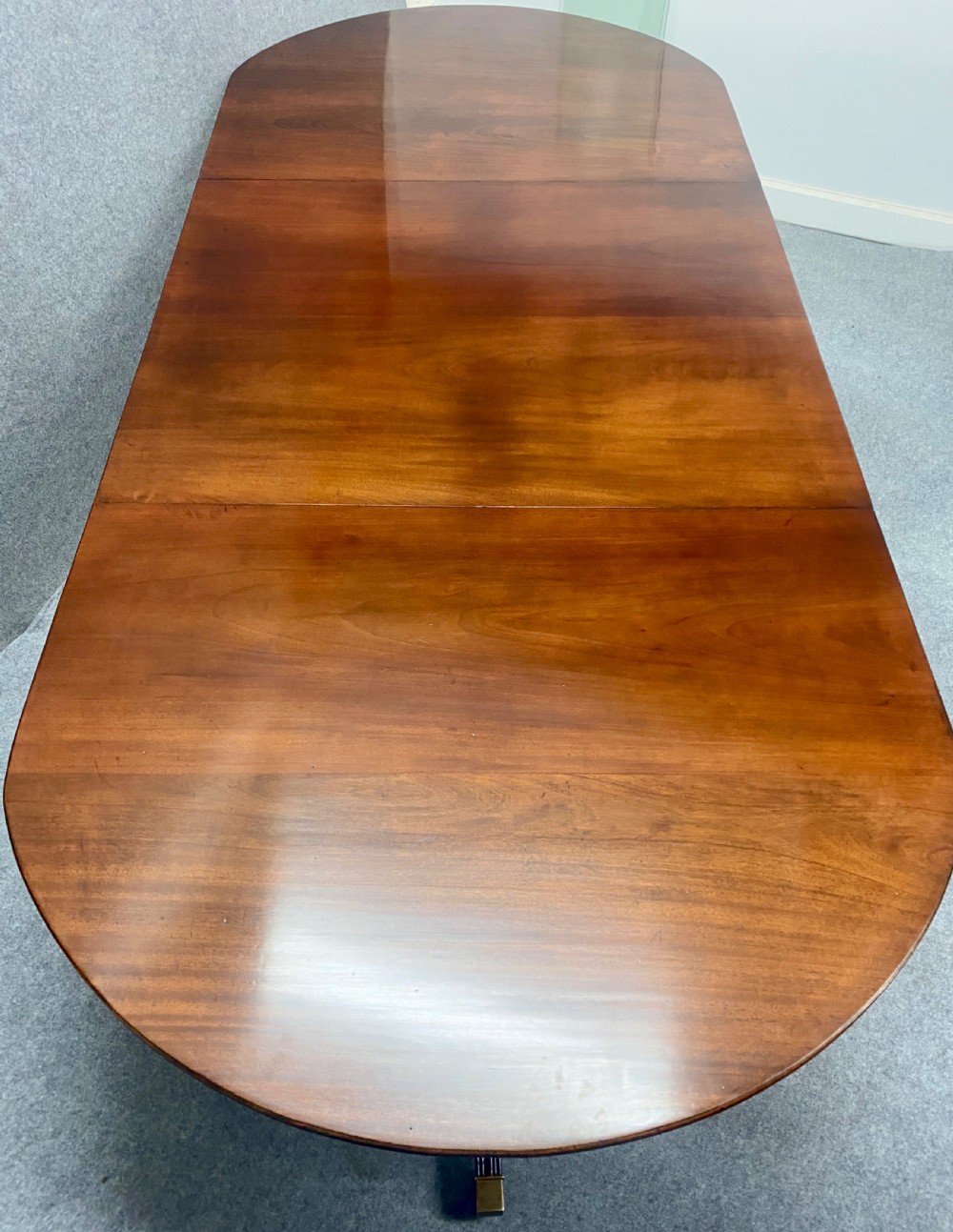 Antique Mahogany 3 Pillar Dining Table View II