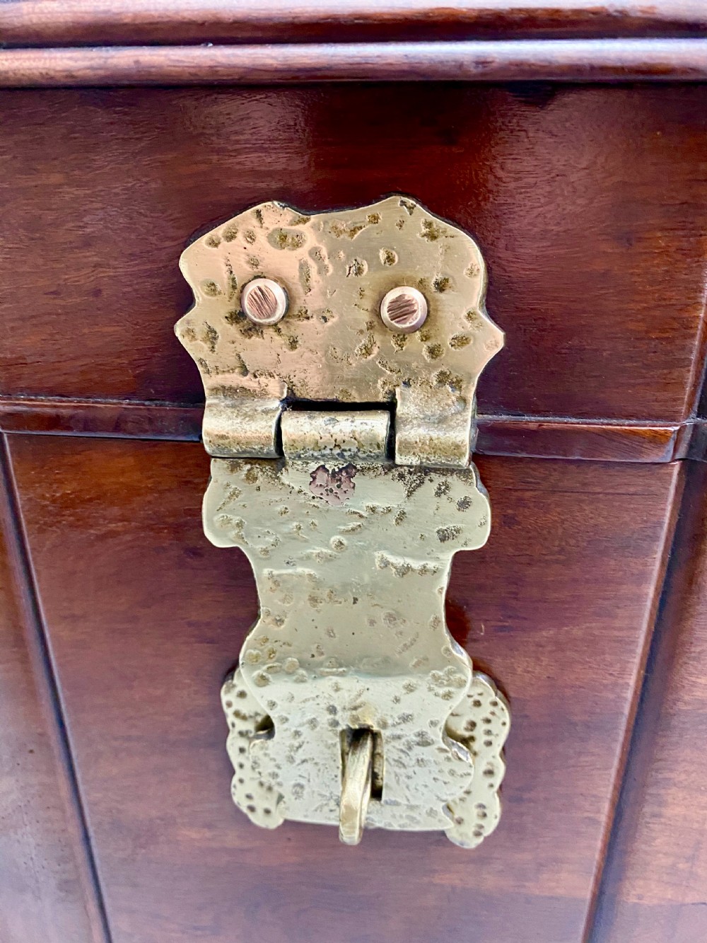 Anglo Indian Brass Bound Trunk View V