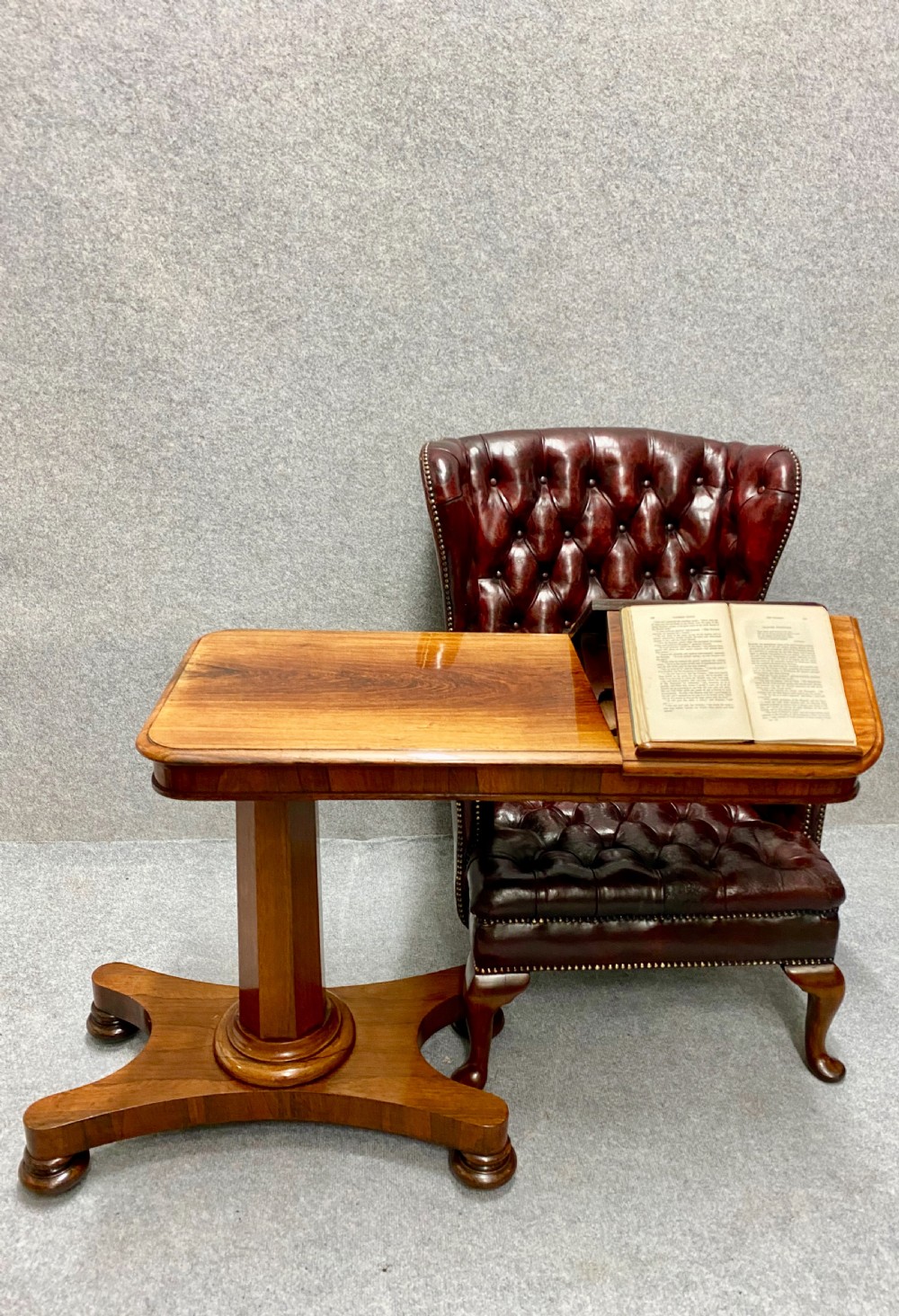 Good Quality Rosewood Metamorphic Reading Table View III