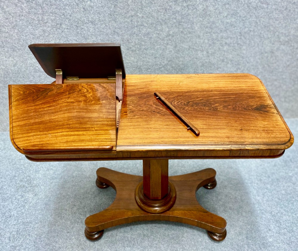 Good Quality Rosewood Metamorphic Reading Table