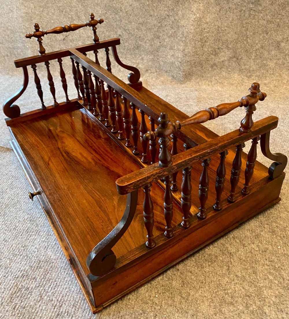 Fine Regency Rosewood Book Carrier View III