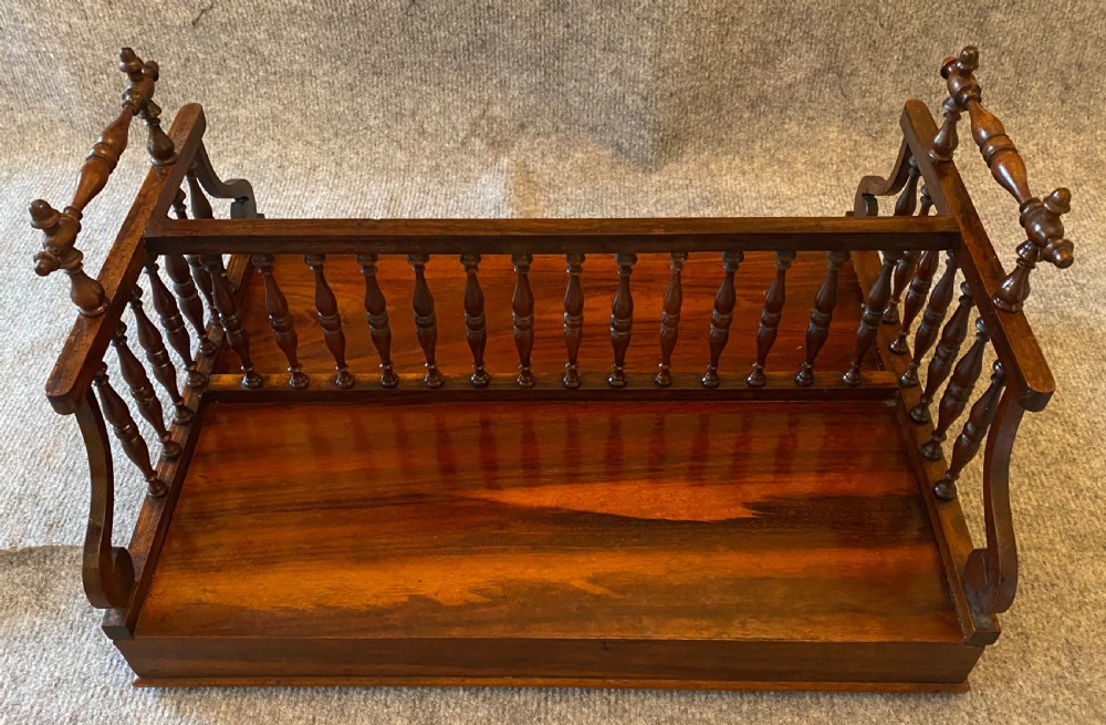 Fine Regency Rosewood Book Carrier View IV