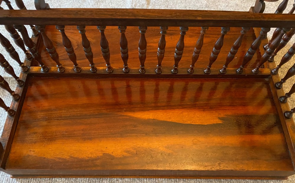 Fine Regency Rosewood Book Carrier View VII