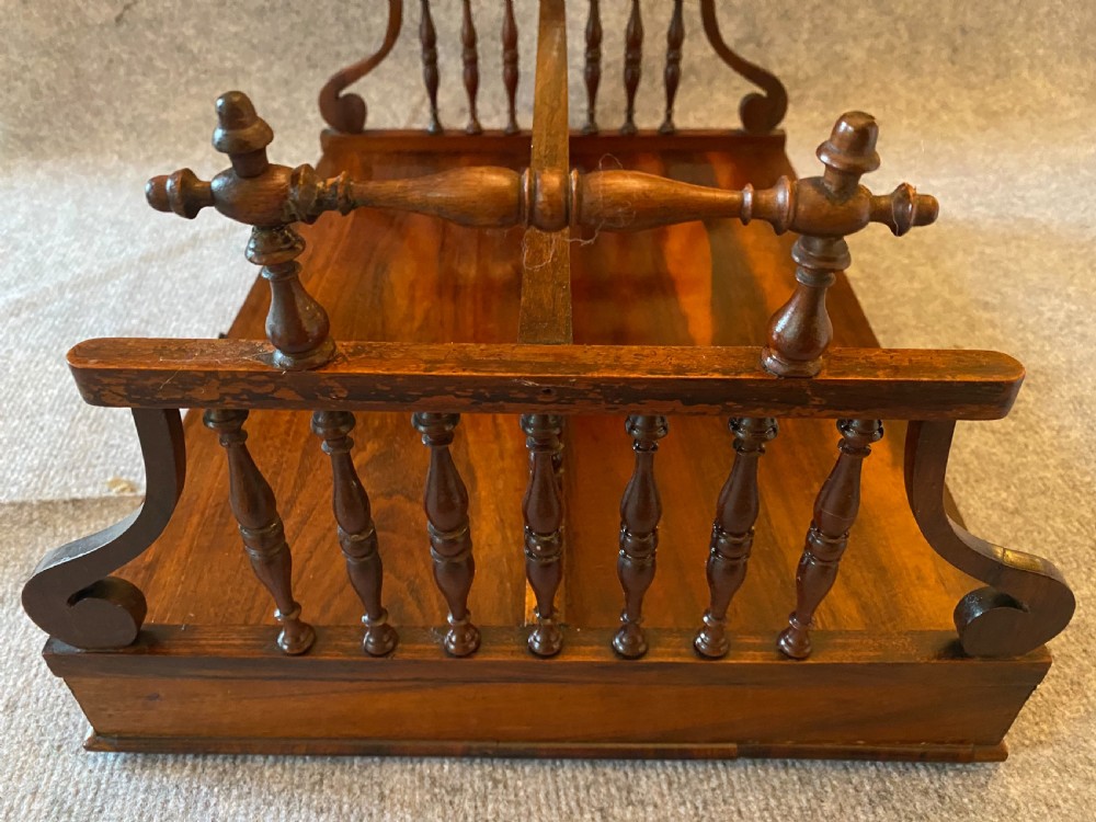 Fine Regency Rosewood Book Carrier View VIII