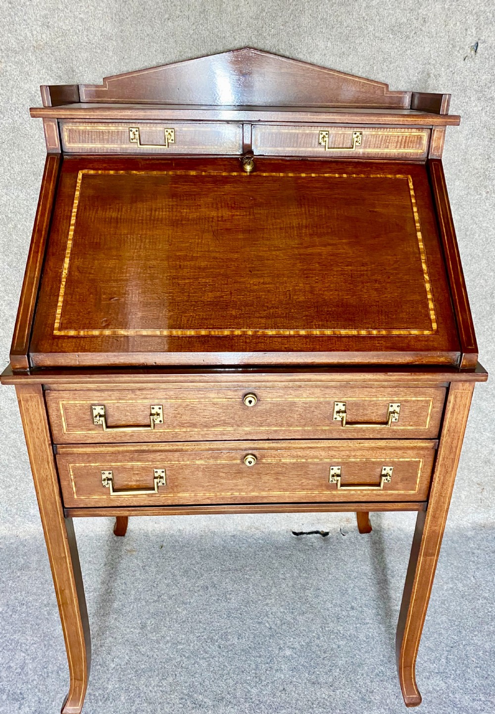 Unusual Edwardian Moving Interior Bureau View XI