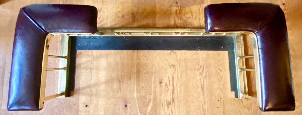 Good Late Victorian Brass Club Fender View V