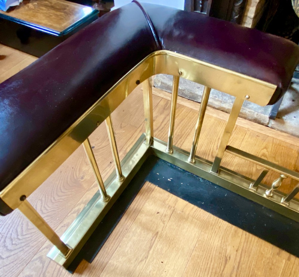 Good Late Victorian Brass Club Fender View VII