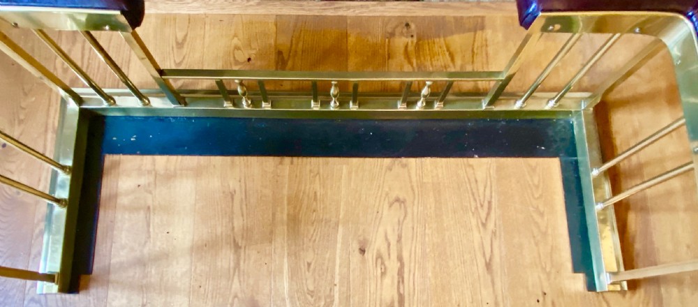 Good Late Victorian Brass Club Fender View VIII