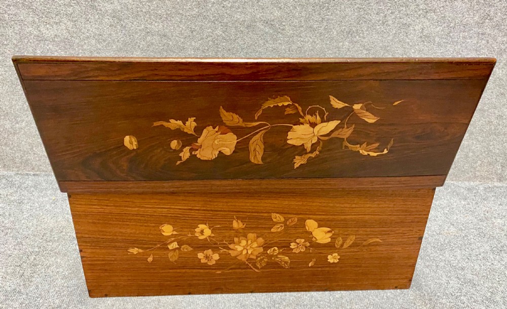 Rosewood and Marquetry Inlaid Box View III