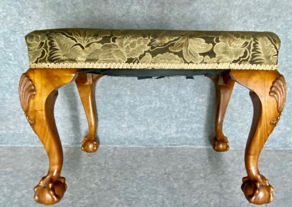 Good George II Style Walnut Stool