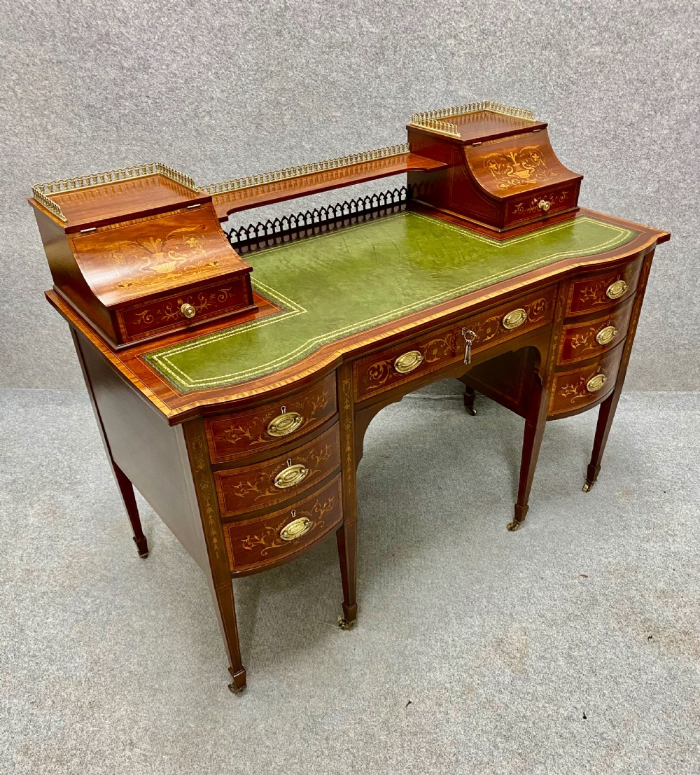 Stunning Inlaid Carlton House Desk View VIII
