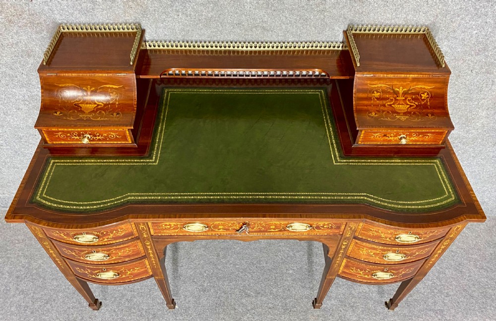 Stunning Inlaid Carlton House Desk View XI