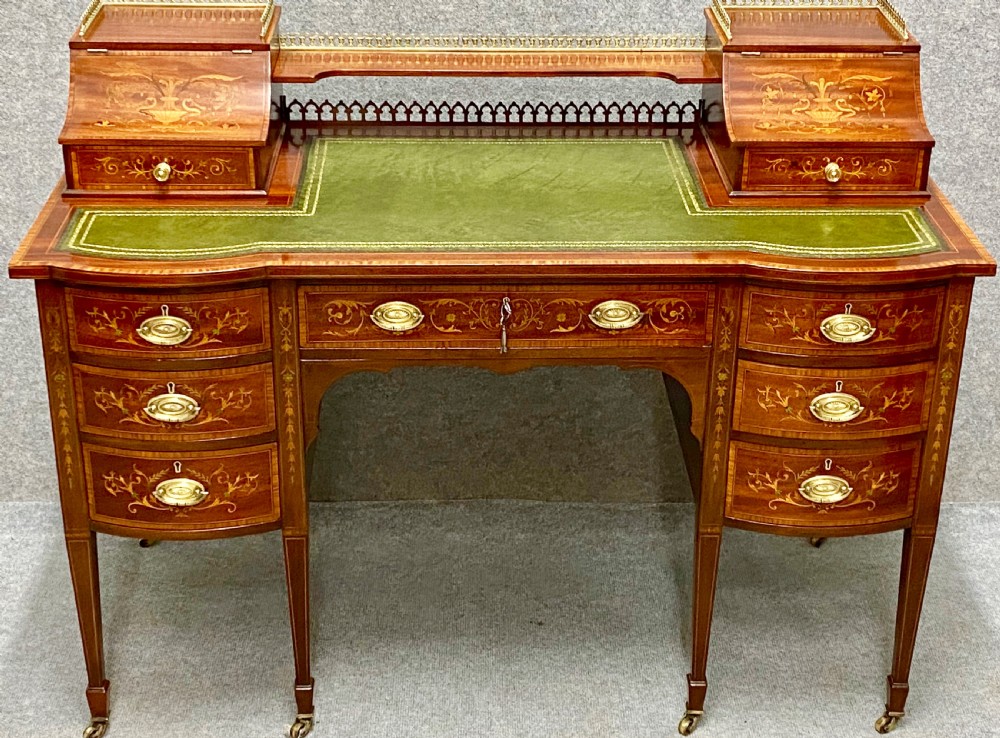 Stunning Inlaid Carlton House Desk View XII