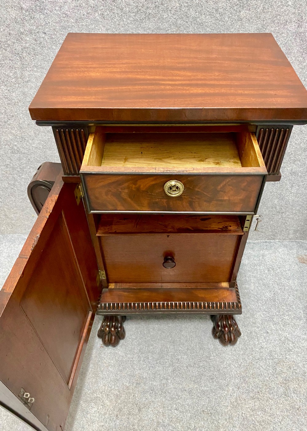 Superb Pair of Regency Pedestal Cabinets View VI