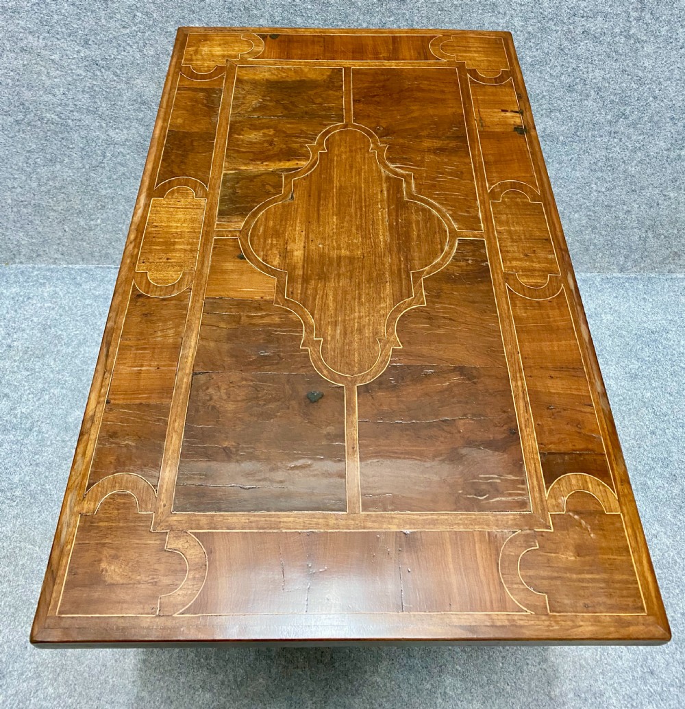 19th.C Spanish Inlaid Table With Iron Supports View III