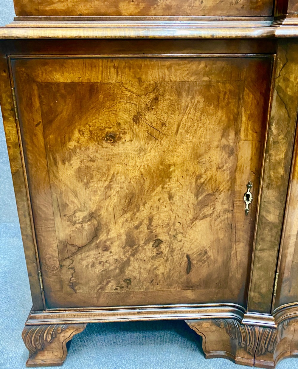 Maple & Co. Breakfront Walnut Bookcase View VI