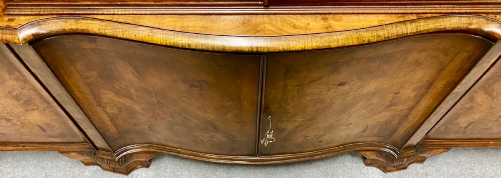 Maple & Co. Breakfront Walnut Bookcase View XI