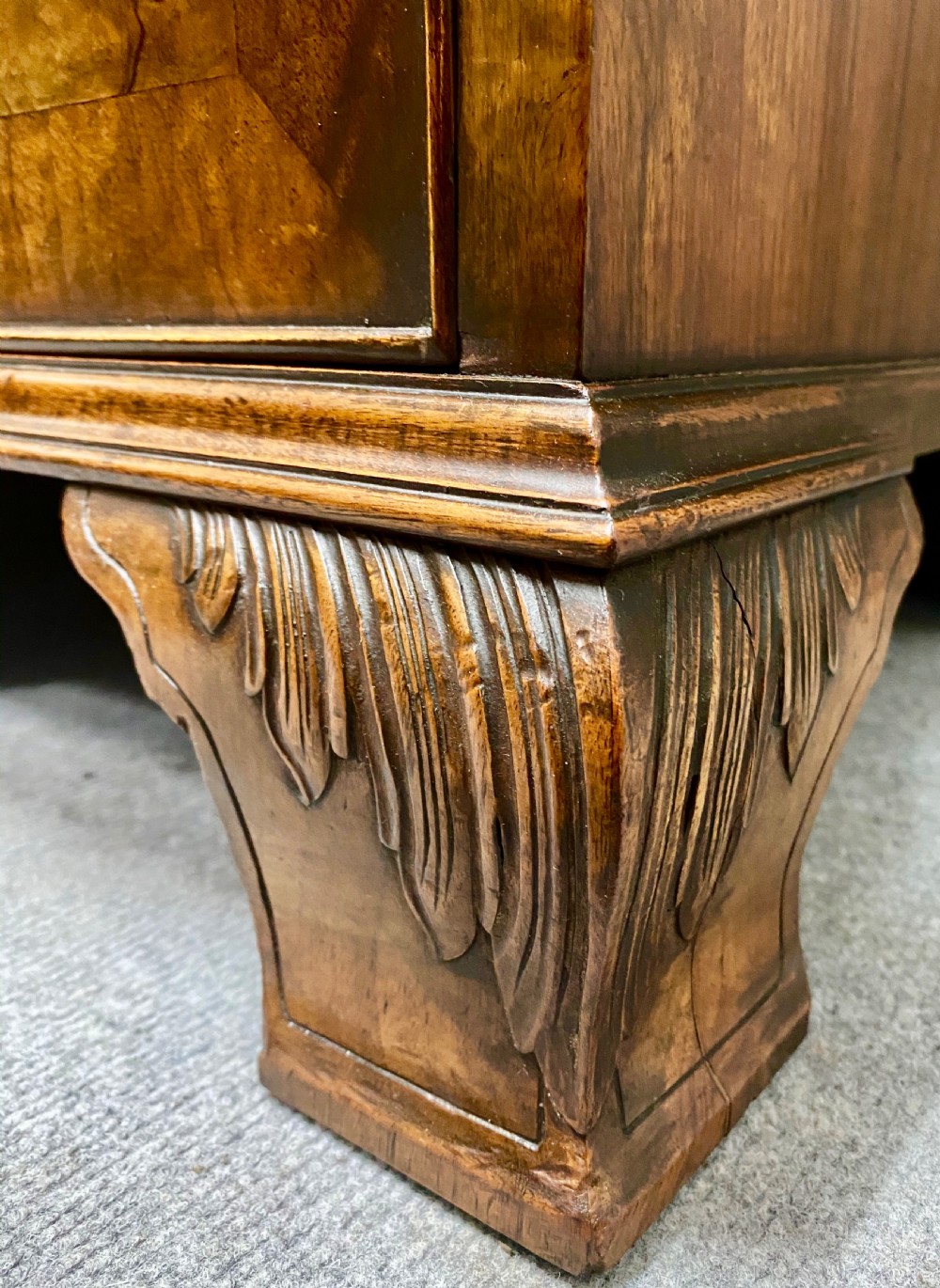 Maple & Co. Breakfront Walnut Bookcase View XII