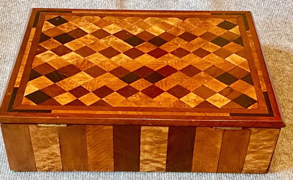 Victorian Specimen Woods Box View IV