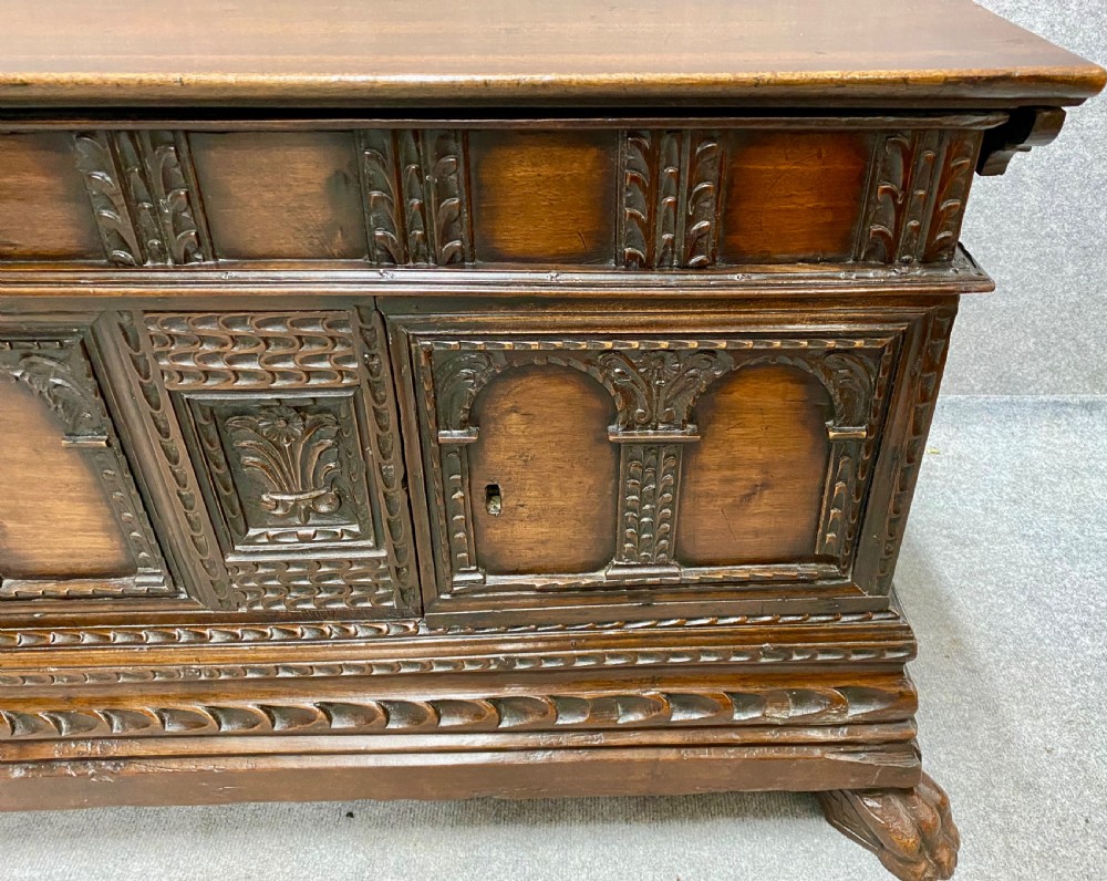 17th Century Catalan Walnut Cassone Chest View III