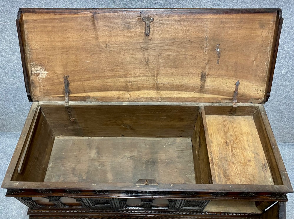17th Century Catalan Walnut Cassone Chest View VII