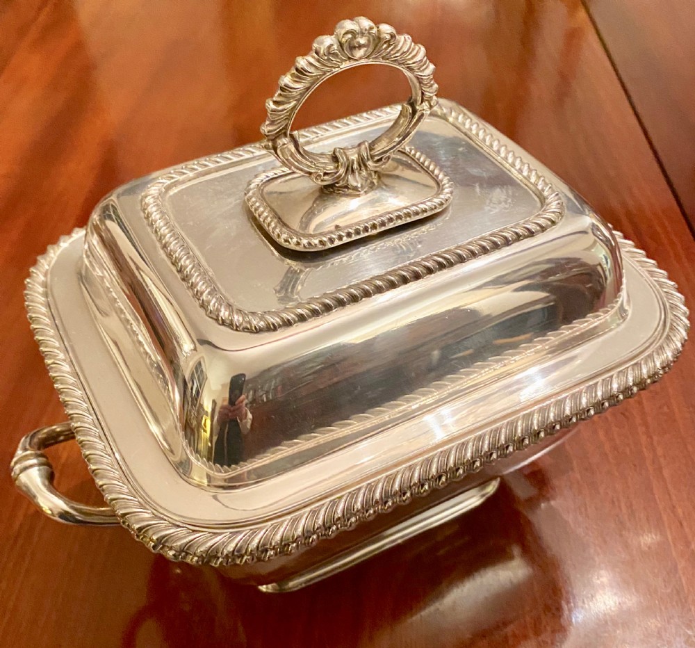 Good Pair of Silver Plated Entree Dishes View V