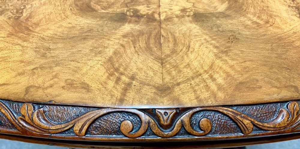 Good Quality Victorian Burr Walnut Table View IV
