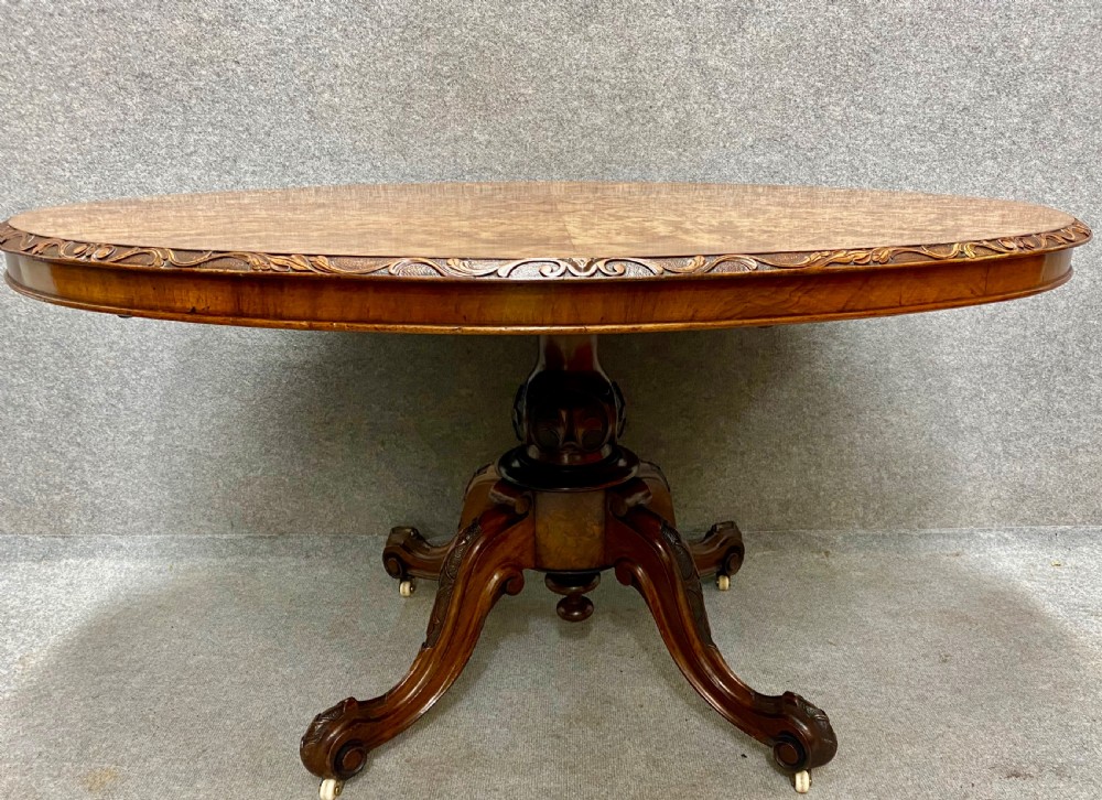 Good Quality Victorian Burr Walnut Table View V