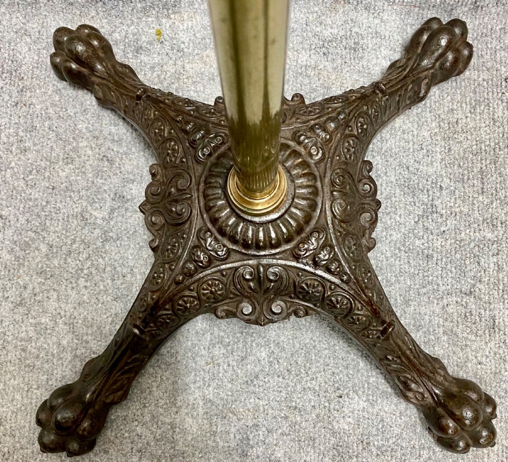 Antique Brass Wood & Steel Reading Stand View IV