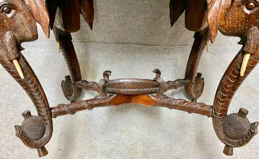Anglo Indian Elephant Coffee Table View V