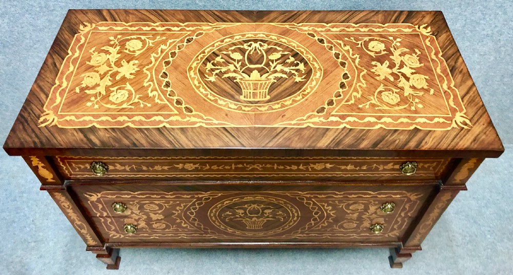 Italian Marquetry Commode Chest View III