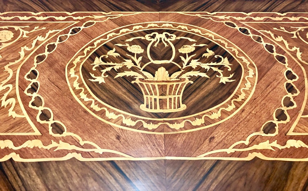 Italian Marquetry Commode Chest View IV