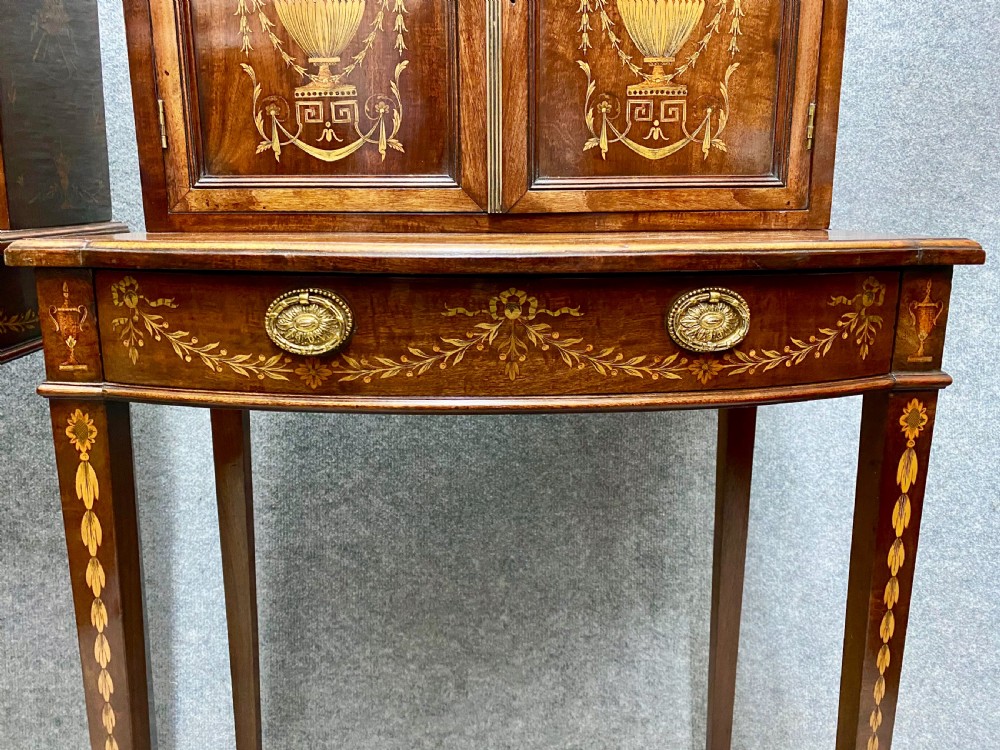 Fine Pair of Sheraton Revival Side Cabinets View X