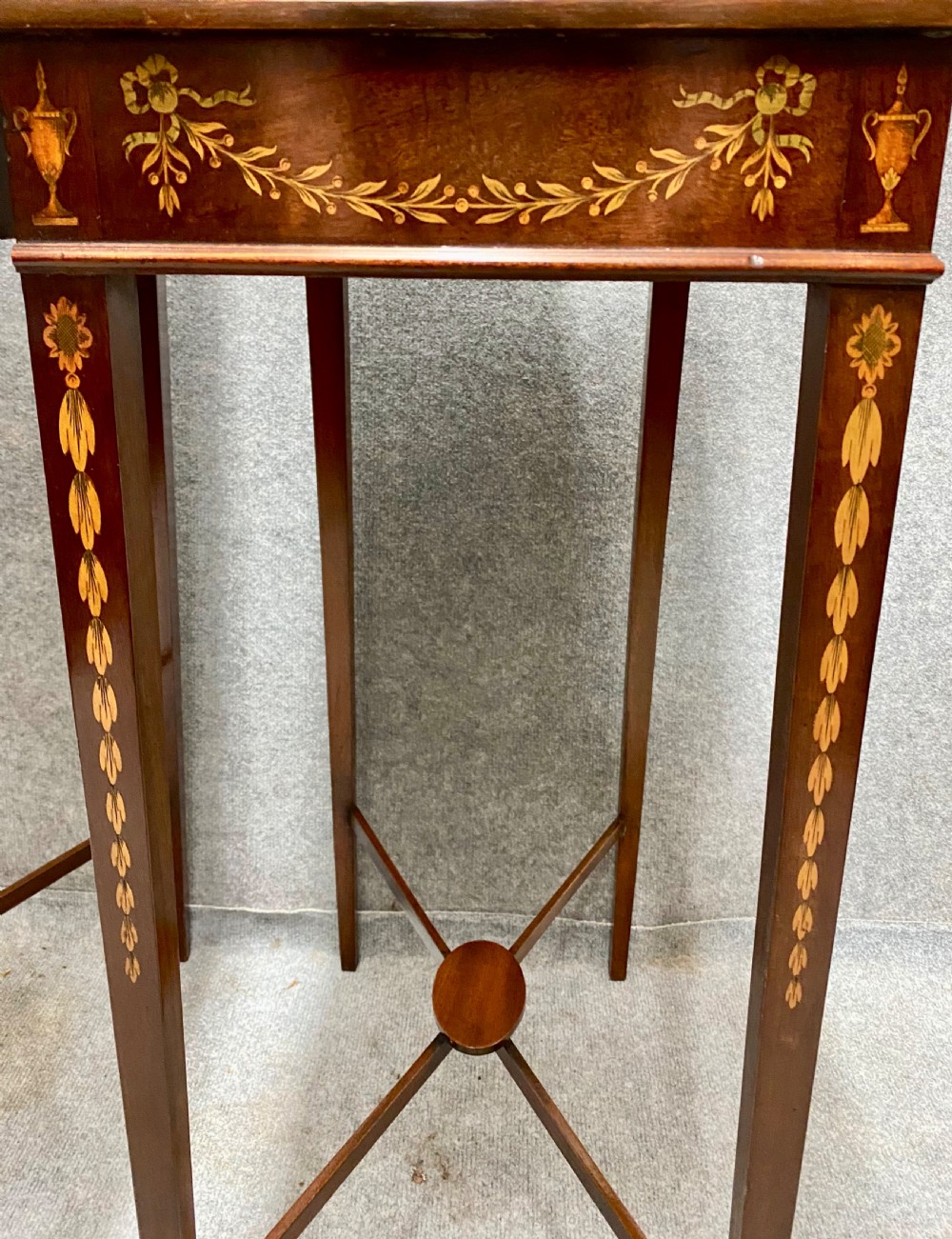 Fine Pair of Sheraton Revival Side Cabinets View XV