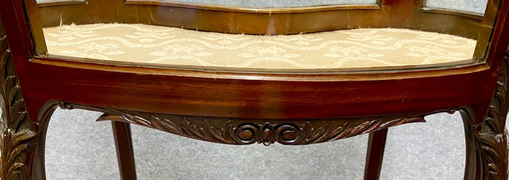 Edwardian Kidney Shaped Bijouterie Cabinet View VI