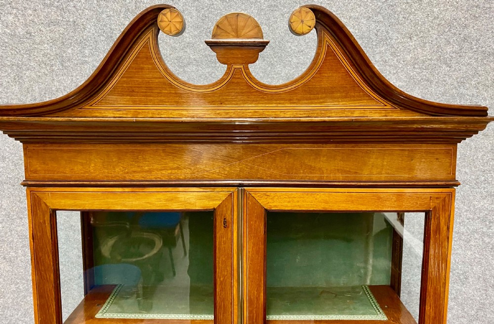Edwardian Inlaid Bijouterie Display Cabinet View III