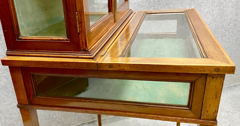 Edwardian Inlaid Bijouterie Display Cabinet View VI