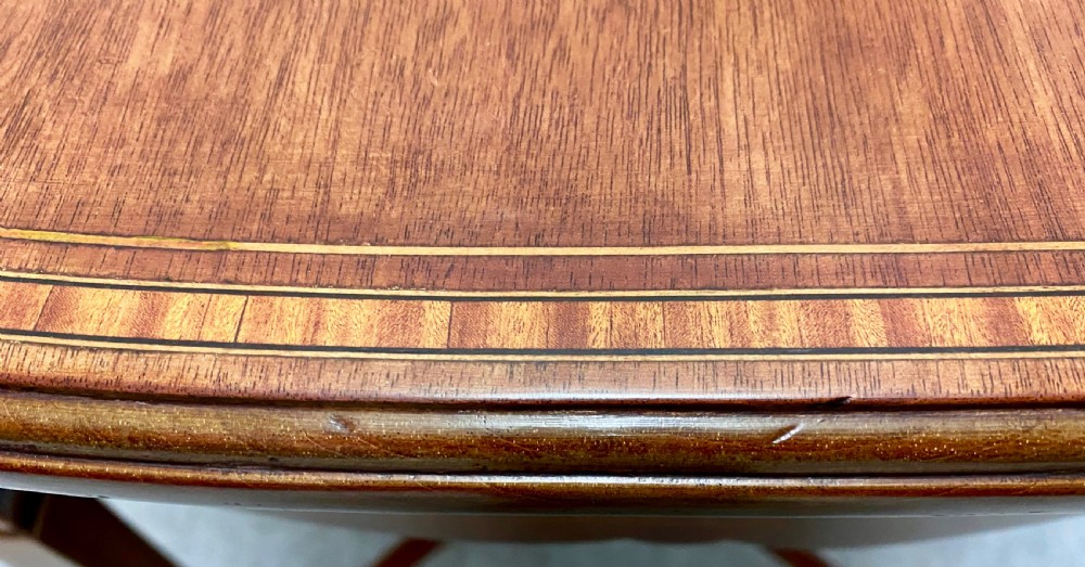 Small Sheraton Revival Inlaid Pembroke Table View IV