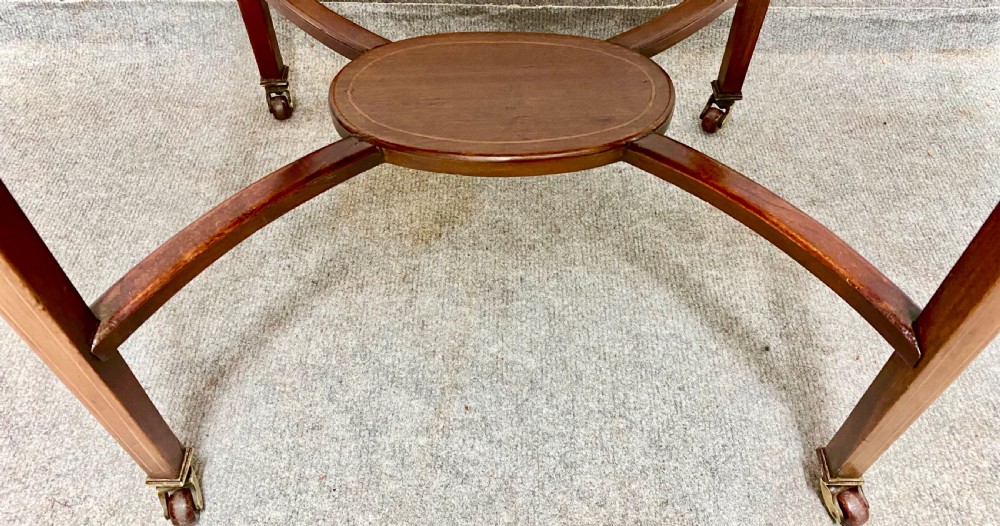 Small Sheraton Revival Inlaid Pembroke Table View VII