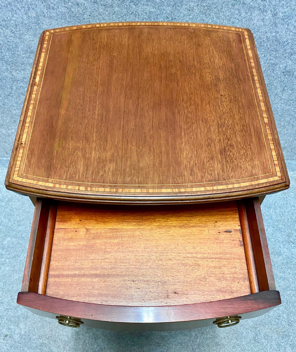 Small Sheraton Revival Inlaid Pembroke Table View IX