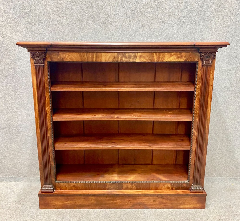 Regency Mahogany Open Bookcase