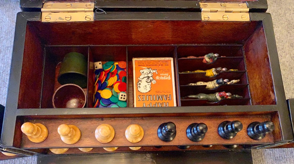 Complete Victorian Coromandel Wood Games Compendium View IX