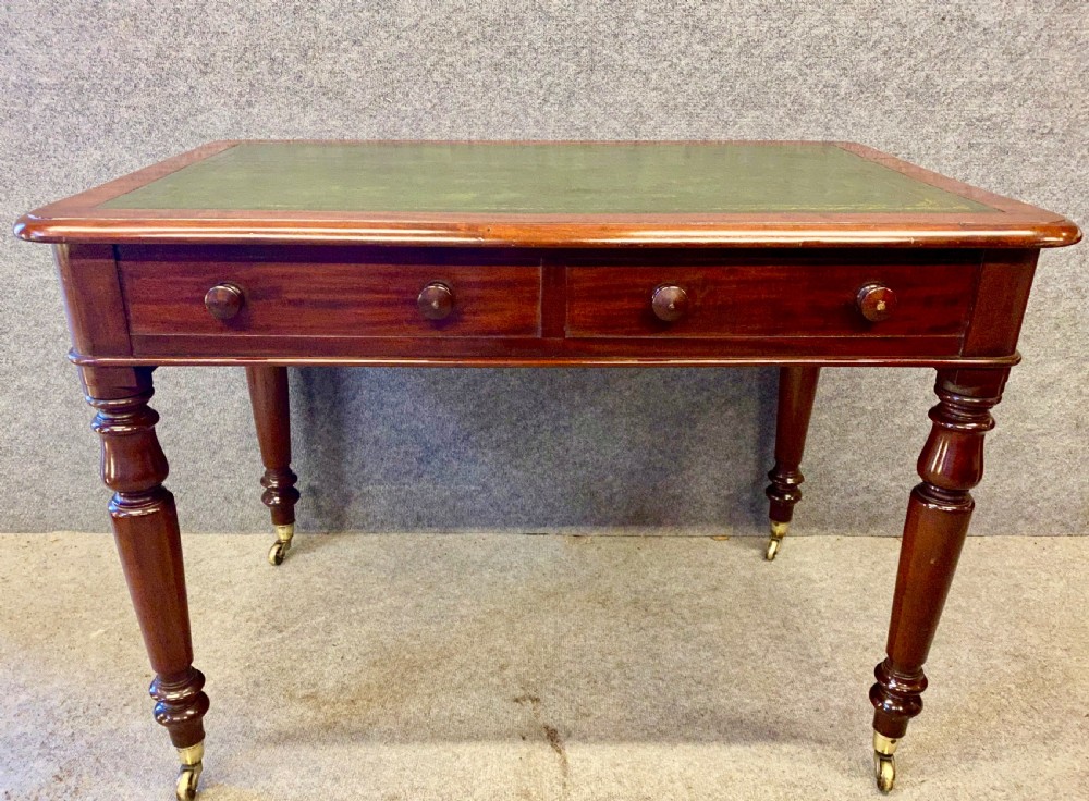 Good Freestanding Victorian Writing Table View VIII