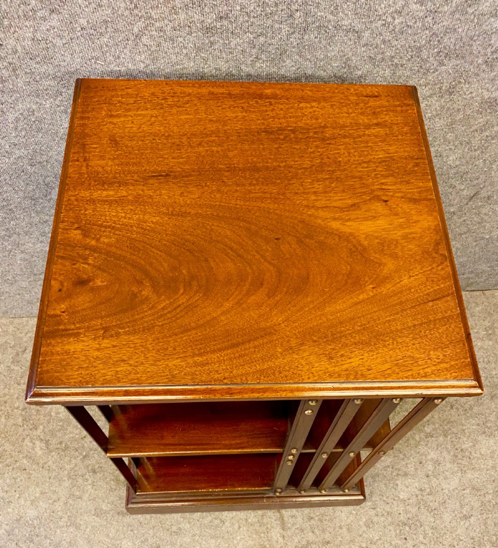 Good Quality Mahogany Metal Based Revolving Bookcase View III