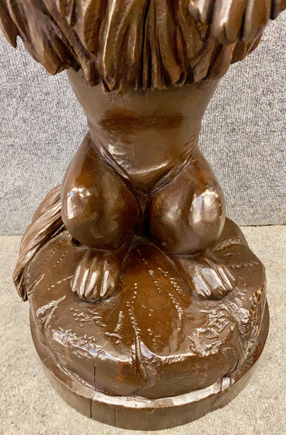 Rare Black Forest Carved Dog View VIII