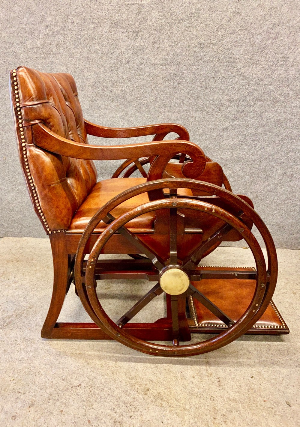Unusual 19th.Century Wheelchair View III