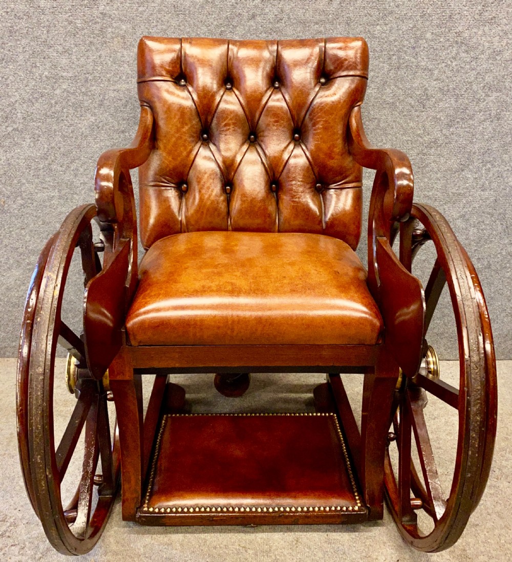 Unusual 19th.Century Wheelchair View X