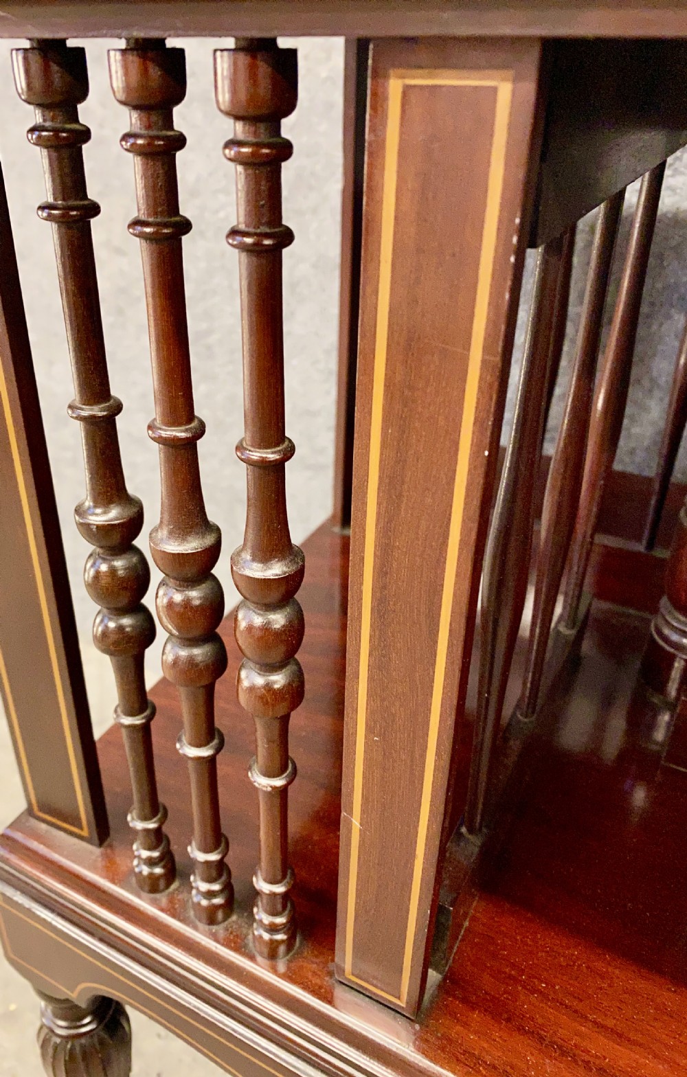 Good Quality Edwardian Inlaid Revolving Bookcase View V