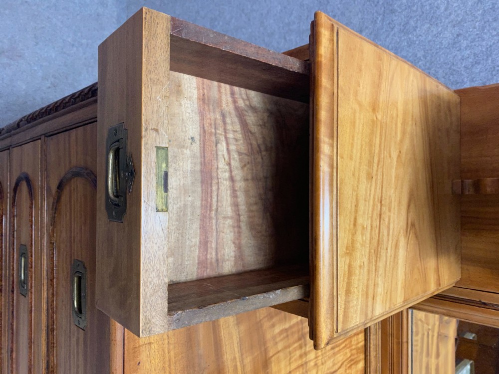 Rare Chinese Export Camphor Wood Campaign Dressing Chest View VIII